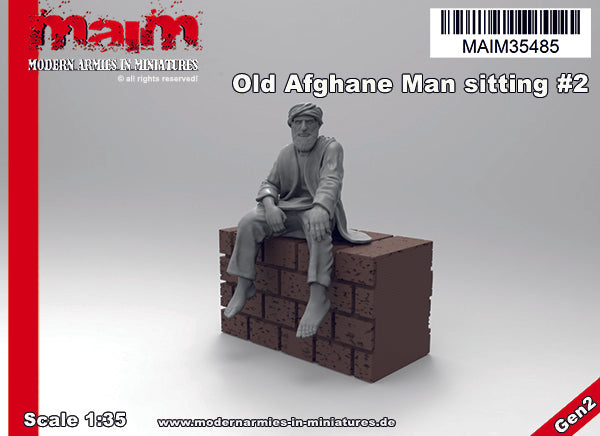 MaiM 1/35 Old Afghan Man sitting #2