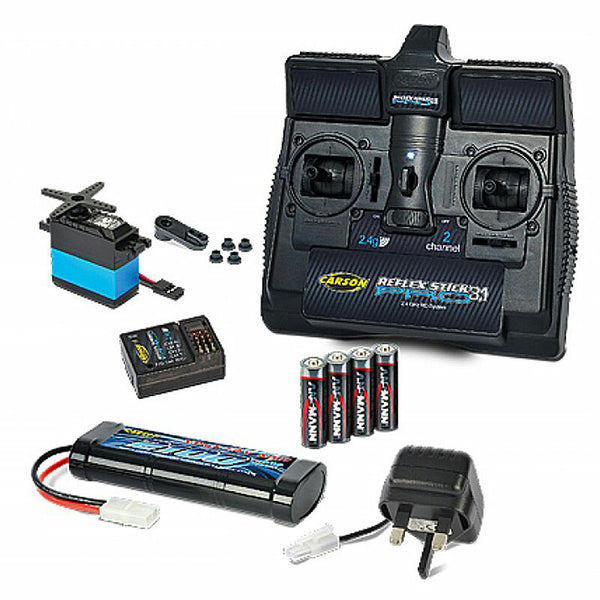 CARSON R/C TAMIYA R/C STARTER SET inc radio battery charger