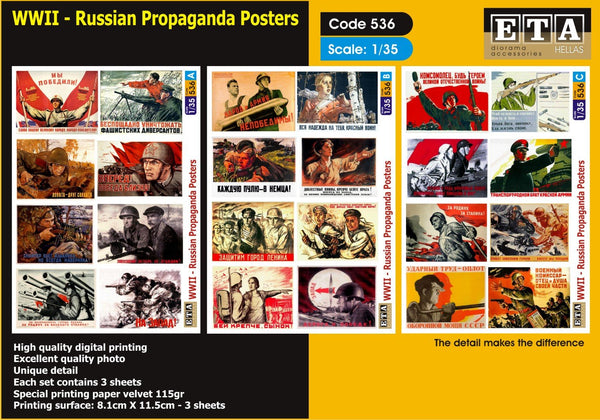 1/35 Scale WWII Russian posters