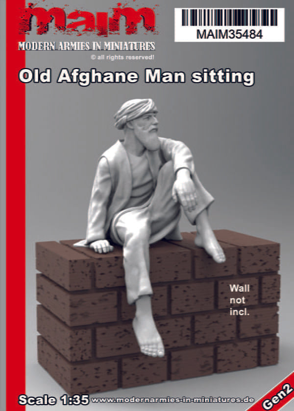 MaiM 1/35 Old Afghan Man sitting #1