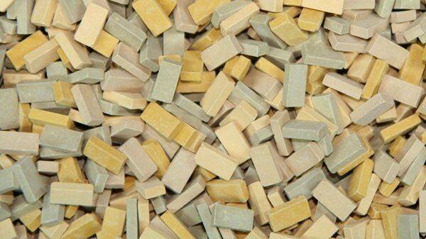 1/72 Scale bricks (RF) beige mix 100