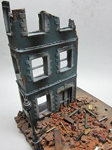 FoG Models 1/35 Scale Battle Damaged City Corner Diorama building
