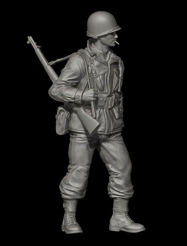 1/35 scale resin figure kit WW2 US Soldier in M43 Uniform No.2