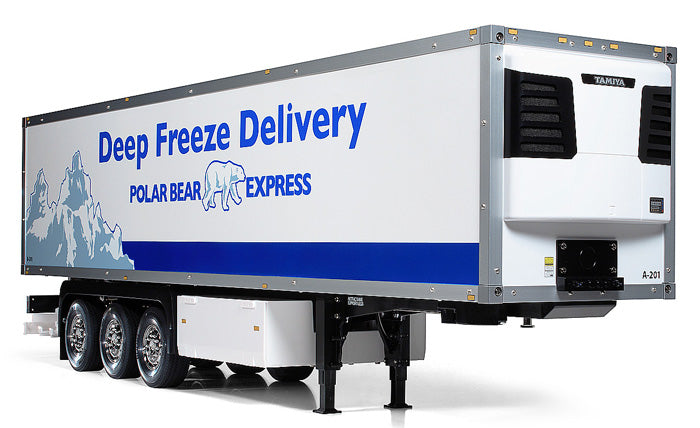 TAMIYA R/C TRUCKS - 3 AXLE REEFER SEMI TRAILER