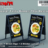 MAIM Billboard: Tasty Dinner; Thai Restaurant / 1/35 scale 3D printed model