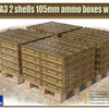 British L31A3 2 Shells 105mm Ammo Boxes 1/35 scale GECKO model kit
