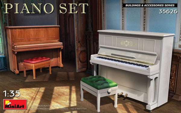 Miniart 1/35 scale Piano set diorama accessory models