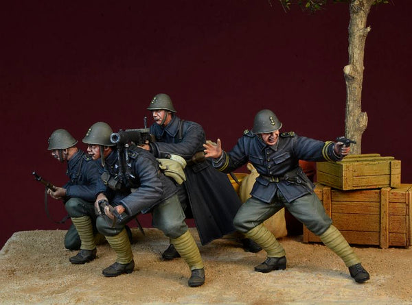 1/35 scale resin figure kit WWII Black Devils Rotterdam (Dutch Army 1940)