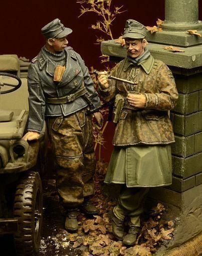 1/35 Scale Resin kit Waffen SS Soldiers at rest, Ardennes 1944