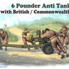 RIICH 1/35 WW2 British 6 Pounder Infantry Anti-tank Gun with Crew