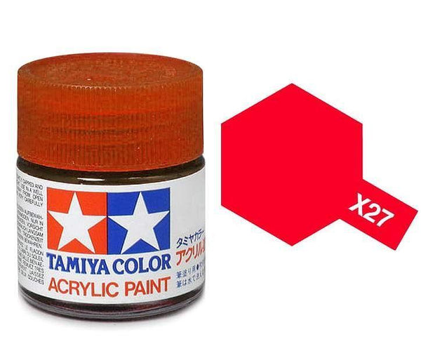 TAMIYA MINI ACRYLIC - ACRYLIC MINI X-27 CLEAR RED