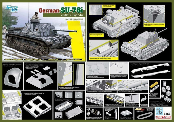 Dragon 1/35 scale GERMAN SU-76I