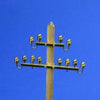 1/35 Telegraphic Pillar with 12 Insulators (unassembled, 2pcs)