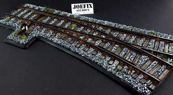 1/35 Scale resin model Railway track points right turnout