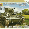 Zvezda 1/100 scale WW2 Allied STUART US TANK