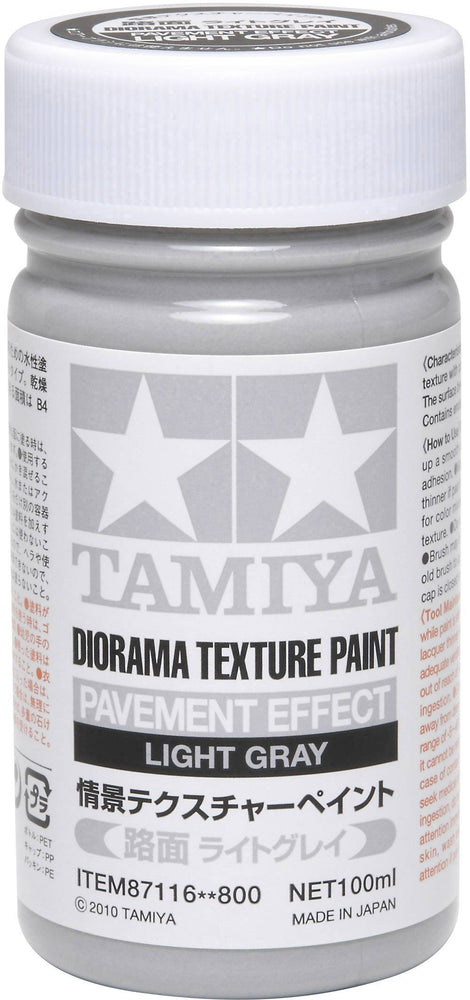 TAMIYA MINI ACRYLIC - TEXTURE PAINT PAVEMENT LIGHT GRAY