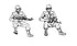 UH Door Gunners Vietnam 2 Resin Figures CMK 1:35 Scale