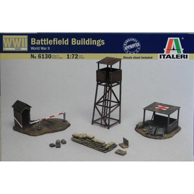 ITALERI 1/72 Scale WW2 BATTLEFIELD BUILDINGS watch tower sentry box