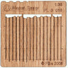 Model Scene - WOODEN FENCES 1:35 Wooden fence irregular cut I.