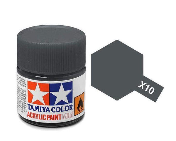 TAMIYA MINI ACRYLIC - ACRYLIC MINI X-10 GUN METAL