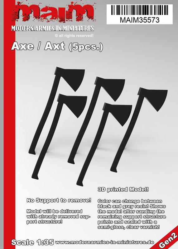1/35 scale 3D printed model kit - Axe (5pcs) / 1:35