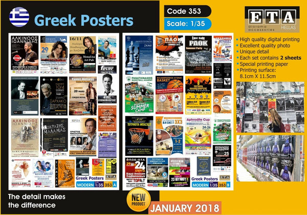 1/35 scale Greek Posters