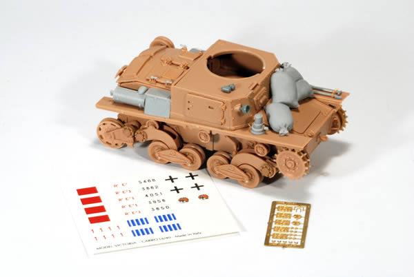 1/35 Scale Resin kit CONVERSION KIT FOR L6/40 ITALIAN TANK (decals photoetched Italeri/Tamya)