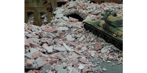 1/72 Scale debrisgreybrick-red 50 g