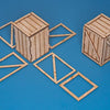 1/35 Scale Natural wood box (oryginal dim.:45cm 45cm 70cm) pcs