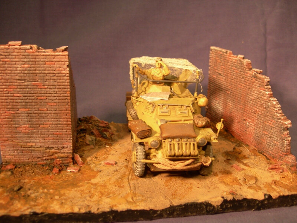 FoG Models 1/35 Scale Village walls Battle damaged wall sections corner and straight