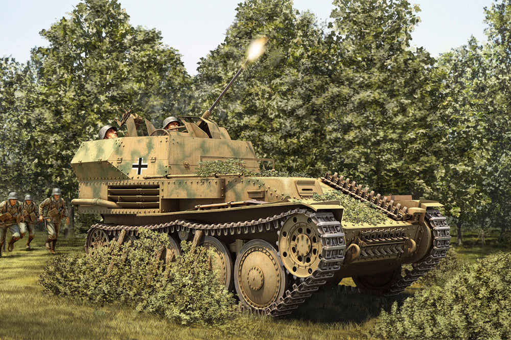 Hobbyboss 1:35 - German 2cm Flak 38 Pz.Kpfw .38 (t)