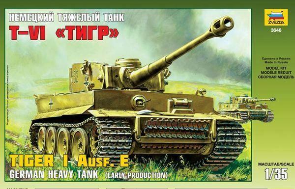 Zvezda 1/35 scale WW2 German Tiger I Early Tank (Kursk)