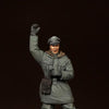 1/35 scale resin figure kit WW2 German WSS officer for anti-tank or anti-aircraft artillery.