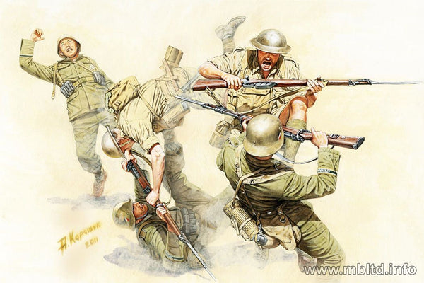 Masterbox 1:35 British German Infantry in action North Africa