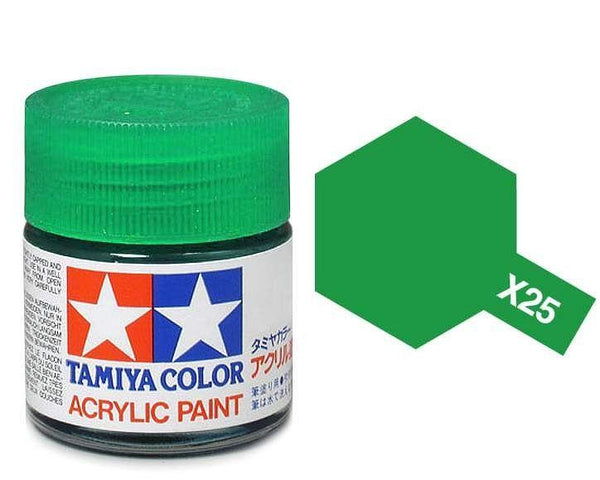 TAMIYA MINI ACRYLIC - ACRYLIC MINI X-25 CLEAR GREEN