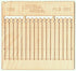 Model Scene - WOODEN FENCES 1:35 Decorative European wooden fence