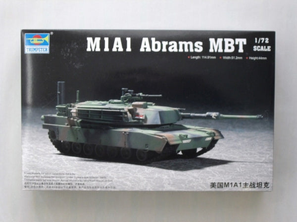 Trumpeter 07276 1:72nd scale M1A1 Abrams MBT