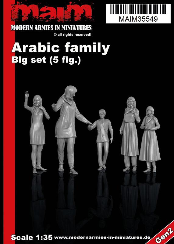 1/35 scale 3D printed model kit - Arabic Civilians - Big Set / 1:35