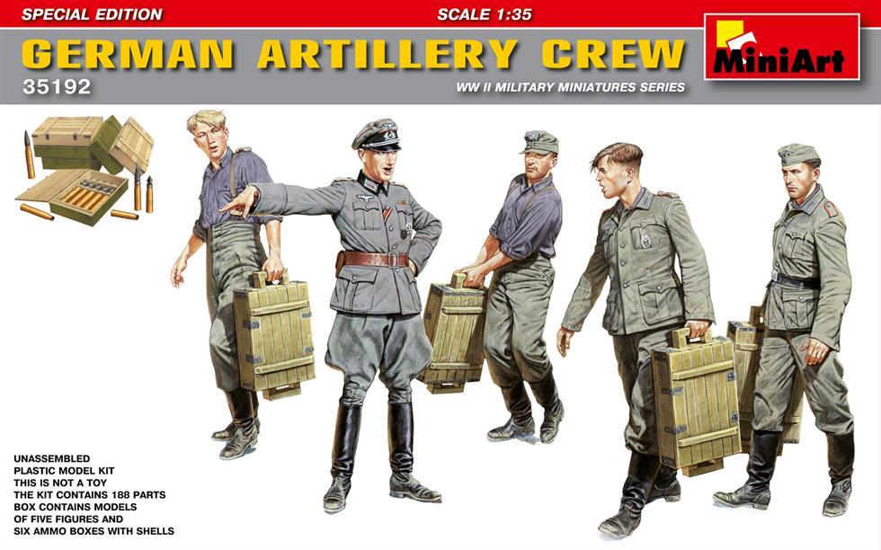 Miniart 1:35 German Artillery Crew Special Edition