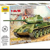 Zvezda 1/72 Scale T-34/85 SOVIET MED TANK WWII