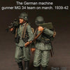 1/35 Scale The German Machine Gun MG 34 team on march.1939-42