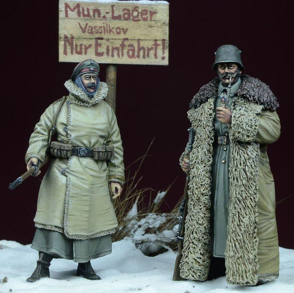 1/35 Scale resin model kit WWI / WW1 German Guards, Winter 1914-18