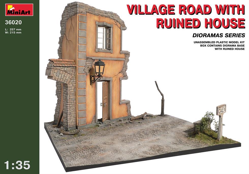 Miniart 1:35 Village Road w/ Ruined House