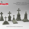 1/35 Scale 3D printed - Grave Stones with Cross (6pcs) Set (MAIM35410)