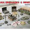 1/35 scale Miniart model kit WW2 German Grenades and Mines Set