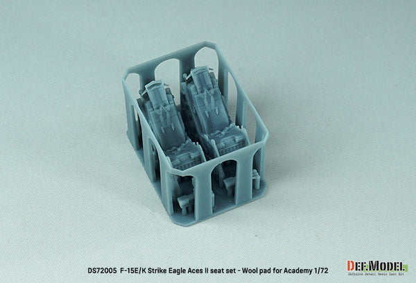 DEF Models 1/72 F-15E/K Strike Eagle Aces II seat set- Wool pad(for Academy 1/72)