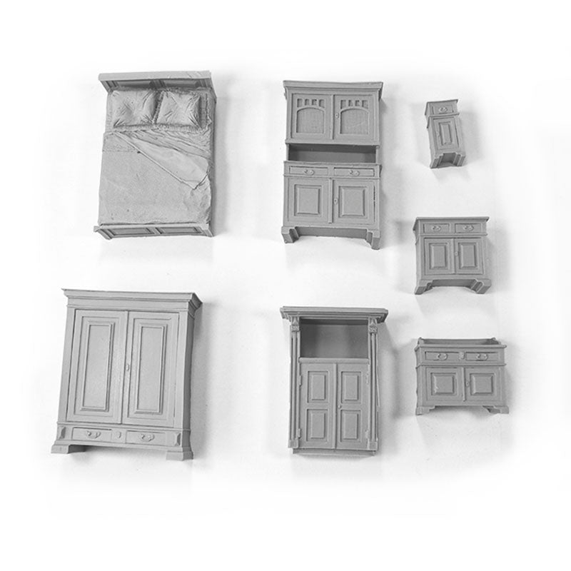 FoG Models 1/35 scale Resin furniture set WW2 era diorama accessory