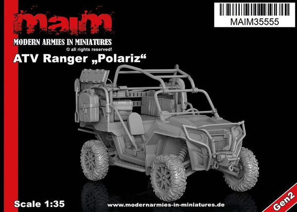 1/35 scale 3D printed model kit - ATV Ranger Polariz MRZR 2 Military Version