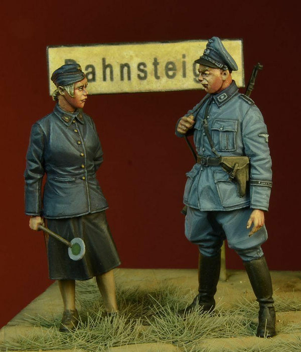 1/35 Scale resin model kit WWII Reichsbahn Personnel, 1939-45