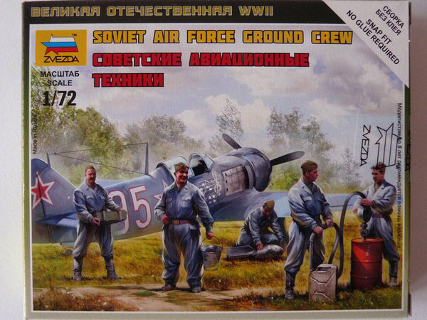 Zvezda 1/72 scale WW2 SOVIET AIRFORCE GROUND CREW